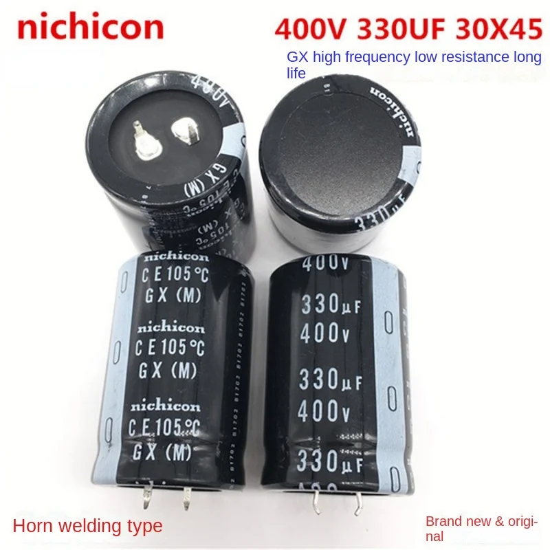 (1ШТ) 400V 330UF 30X45 электролитический конденсатор nichicon 330UF400V 30*45 GX высокочастотный с низким сопротивлением