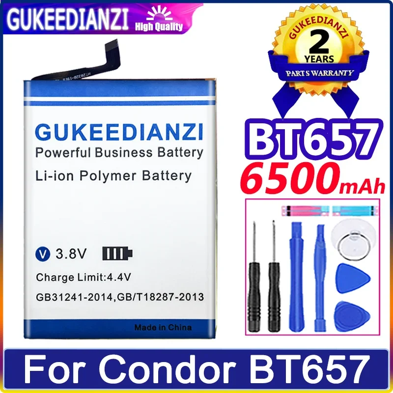Аккумулятор GUKEEDIANZI 6500 мАч Для Мобильного Телефона Condor BT657 Bateria