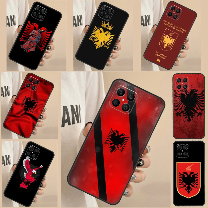 Албания Флаг Албании Чехол Funda Для Honor Magic 5 4 Lite Pro X6a X7a X8a X9a Honor X8 X9 8X 9X 10 50 70 90 Lite Case
