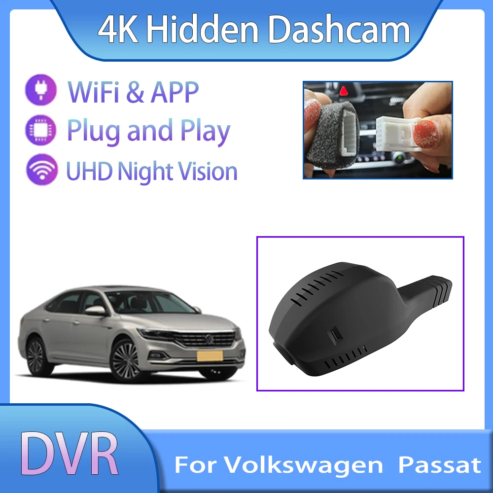 Для Volkswagen VW Passat NMS MK1 A32 A33 2012 ~ 2019 WIFI Передняя Задняя Видеорегистратор Автомобильные Аксессуары Dvr Камера Рекордер Play Auto Android