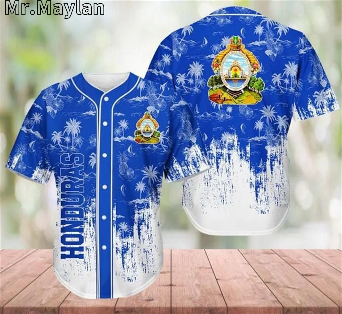 Пользовательское Название Keep Calm and Viva Honduras Бейсбольная Футболка Джерси Рубашка С 3D Принтом Летняя Рубашка Мужские Топы Футболка Негабаритная Уличная Одежда