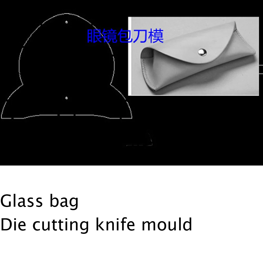 Стеклянный мешок для рукоделия из кожи своими руками, форма для высечки деревянных ножей, шаблон для перфоратора ручной машины