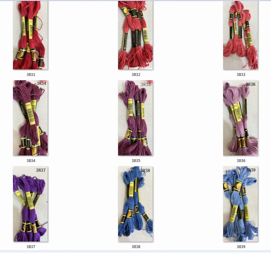 Выберите свой цвет 10 штук ниток для вышивания крестиком / нитки для вышивания крестиком / Пользовательские цвета ниток 12