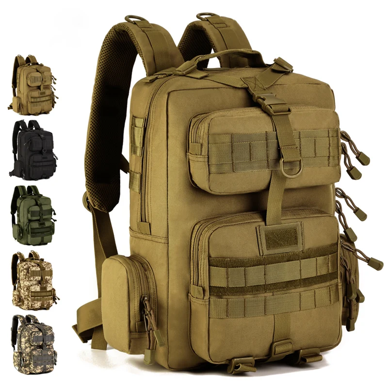 Мужской рюкзак для велоспорта на открытом воздухе, 30 литров, камуфляжная сумка для альпинизма, многофункциональный тактический рюкзак, женская спортивная сумка для военных фанатов