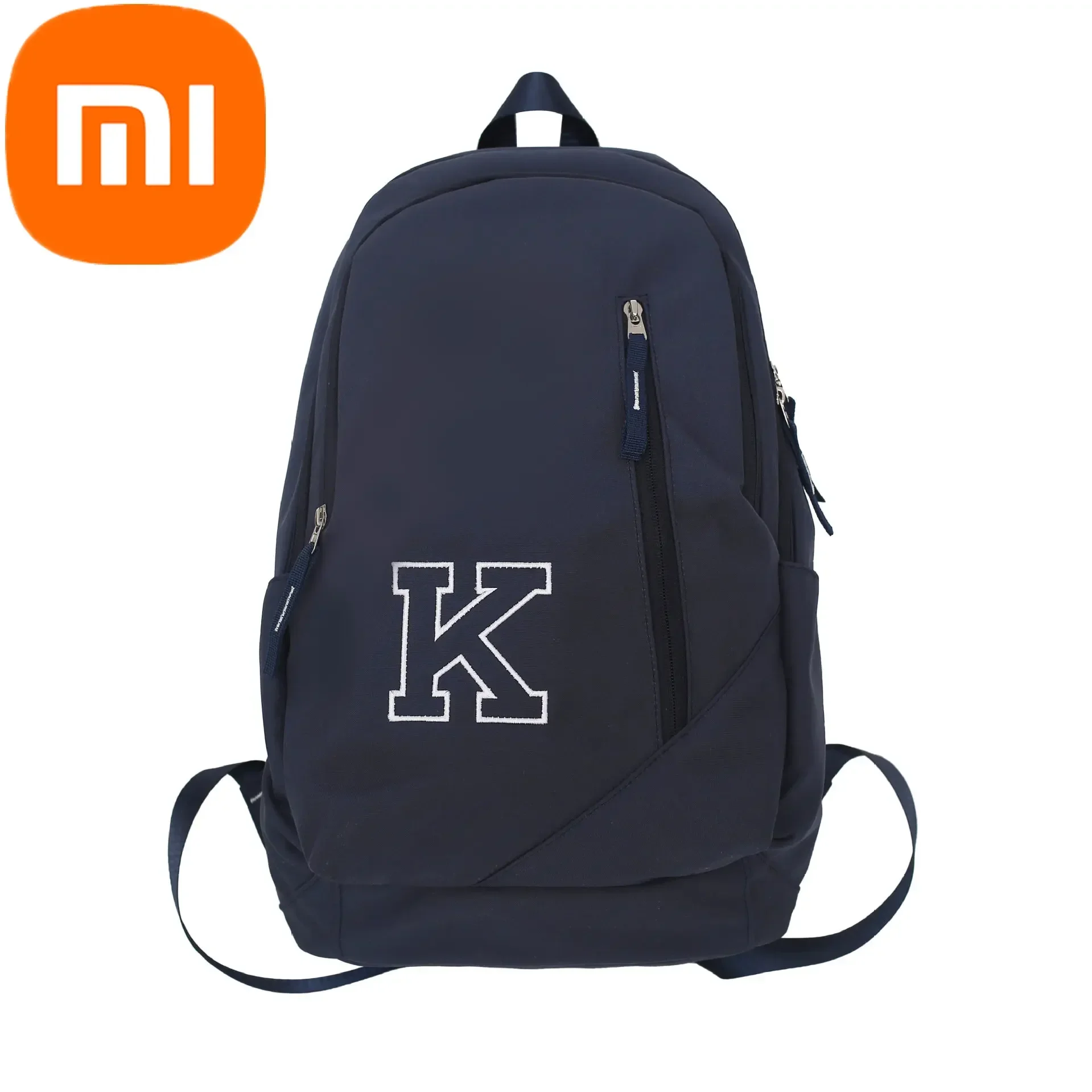Рюкзак Xiaomi, мужской простой модный однотонный рюкзак для учащихся средней школы большой емкости, мужской рюкзак для отдыха и путешествий