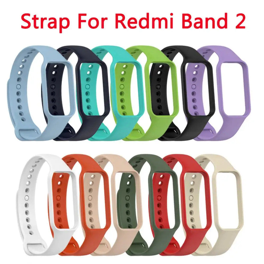 Силиконовый Ремешок Для XiaoMi Redmi Smart Band 2 Ремешок Для Часов Redmi Band 2 Браслет Замена Ремня Ремешок Для часов