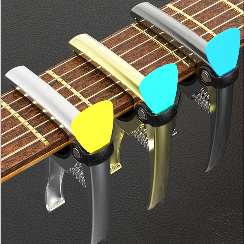 Зажим для настройки гитары Портативная электрогитара Деревянная гитара Зажим для настройки гитары Транспозиция Капо Поднимающийся зажим для настройки