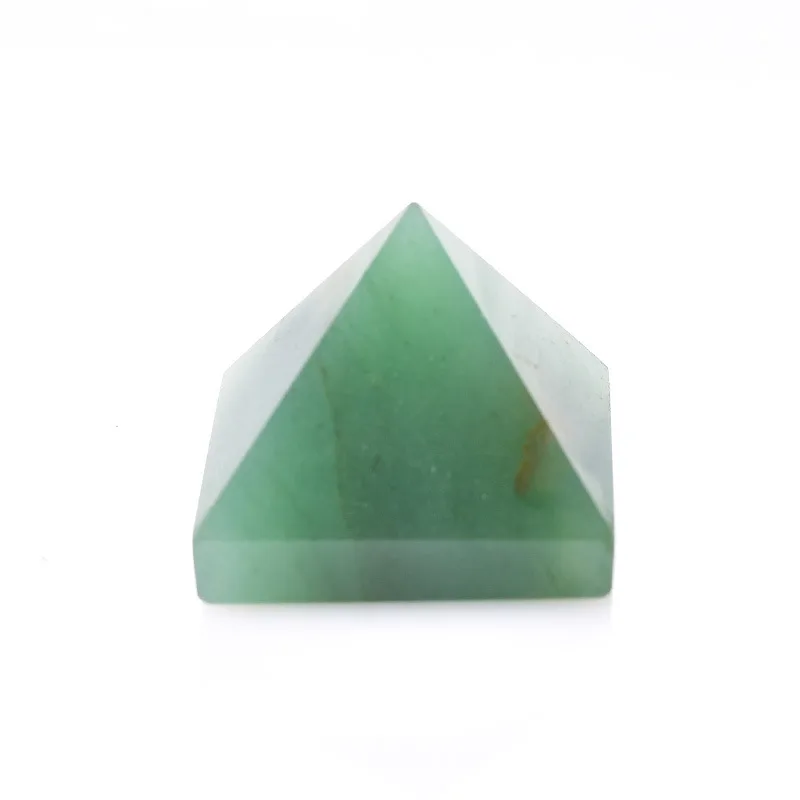 Нефритовая Пирамида из Африканской Зеленой сосны 50 мм, Камень Мощного Исцеления, Метафизический, Рэйки