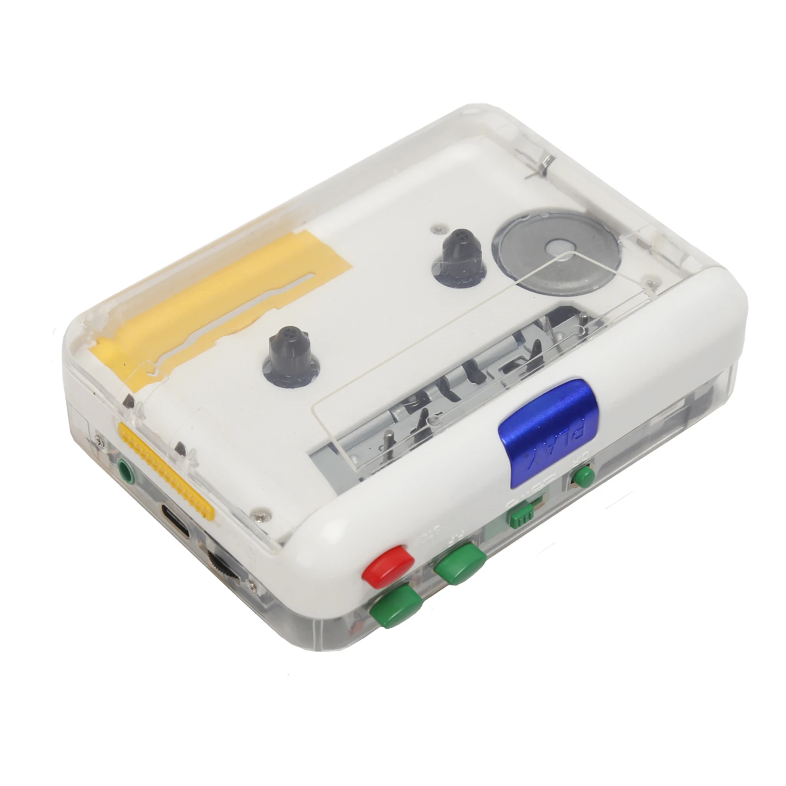 Портативный кассетный MP3-плеер TON010S с мини-USB-магнитофоном и MP3-конвертером с 3,5-мм входом AUX; CD-кассета с программным обеспечением