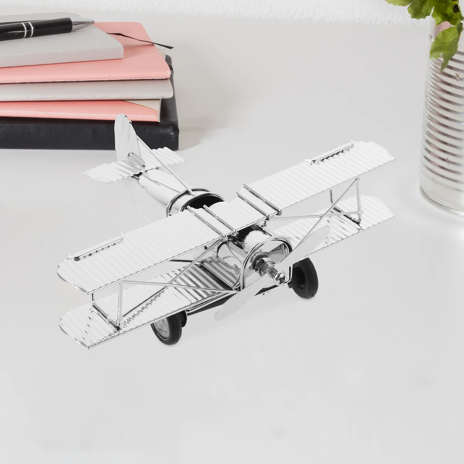 Винтажная Железная модель самолета Винтажный металлический Орнамент самолета Модель самолета Художественное произведение