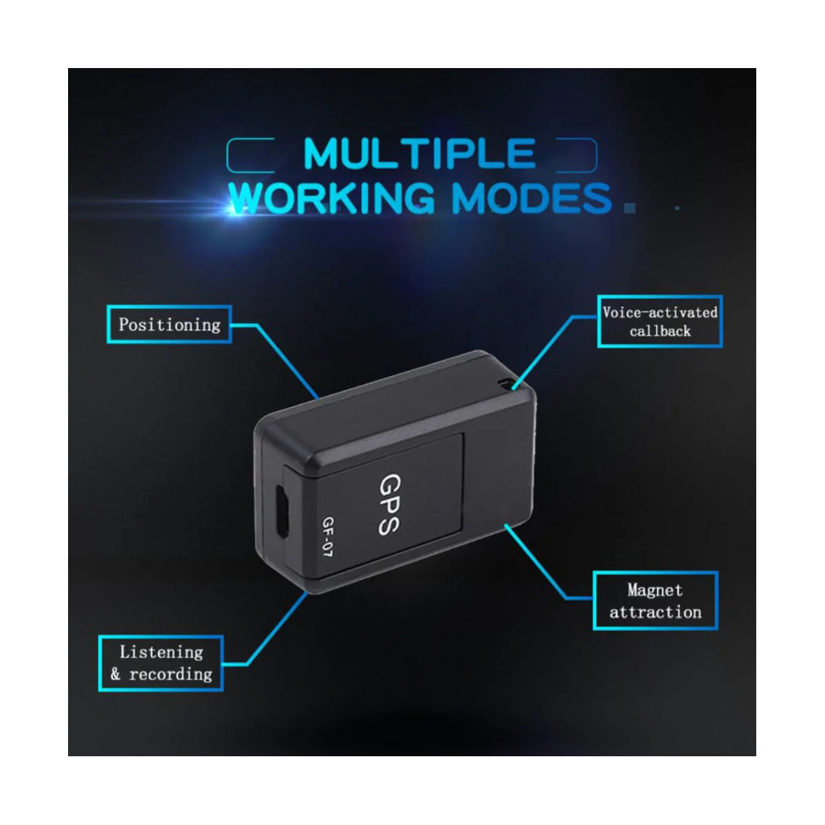 2 ШТ GF07 Mini GPS GSM /GPRS Устройство для отслеживания автомобиля, Звукозаписывающий Микротрекер, устройство для предотвращения потерь, трекер