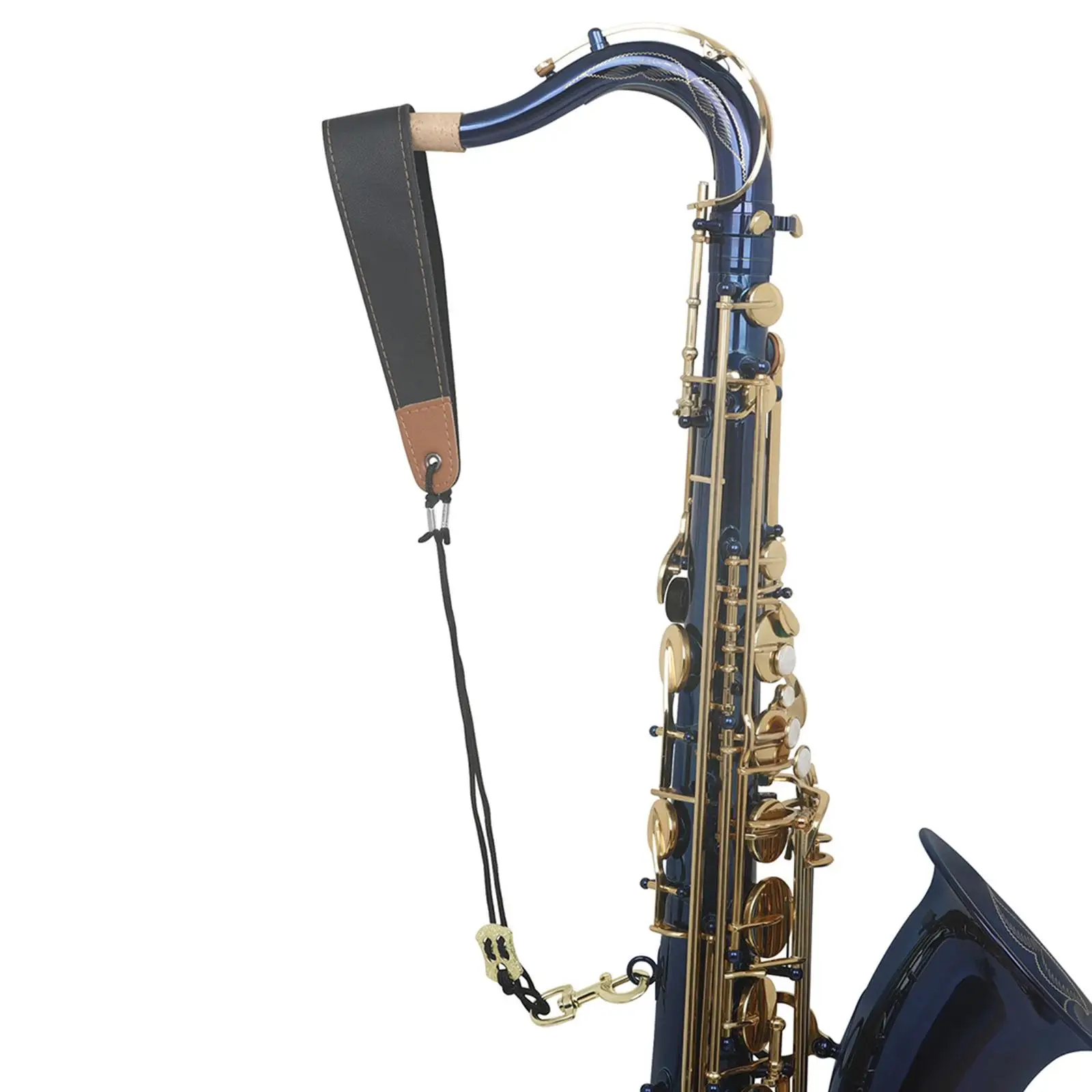 Шейный ремешок для саксофона легко разбирается с помощью металлического крючка для альт-тенор-саксофона