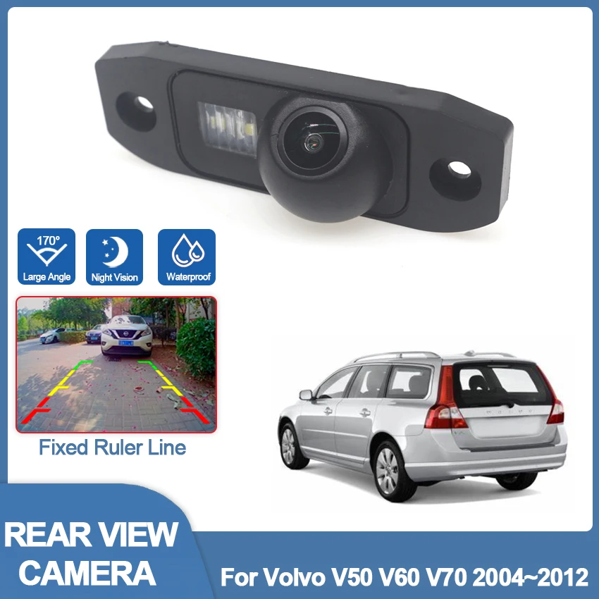 Резервная Парковочная Камера Заднего Вида Ночного Видения Высокого качества RCA Автомобильная Камера Заднего Вида Для Volvo V50 V60 V70 2004 ~ 2012