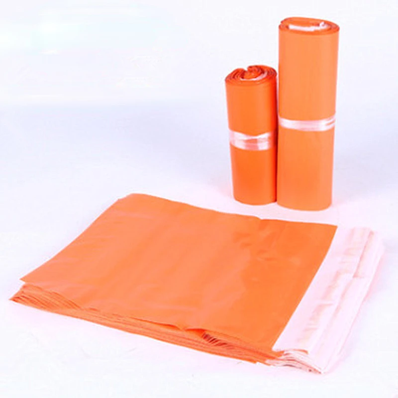 Оранжевые полиэтиленовые почтовые конверты, почтовый мешок, Пластиковая одежда, Свитер, футболка, куртка, Подарочные коробки, Упаковка, Почтовые пакеты