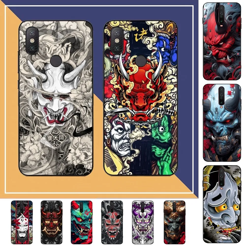 Чехол для телефона Samurai Oni Mask Для Redmi Note 4 X 5 A 6 7 8 T 9 9S 10 11 Pro 11S 11Epro PocoM3pro