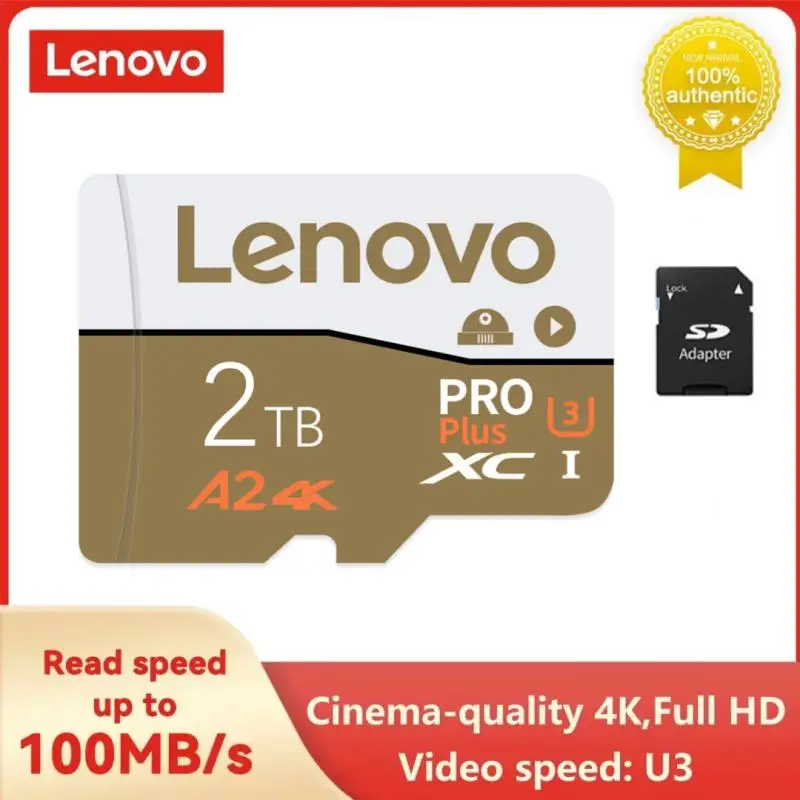 Карты памяти Lenovo 2TB 512GB 256GB 128GB 64GB U3 V30 4K Full HD Micro TF Mini SD Card Флэш-карта Памяти TF для Телефона /компьютера