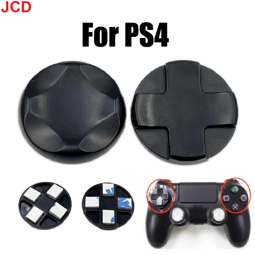 JCD 1 пара для игровой ручки PS4, круглые перекрестные клавиши, функциональная клавиша ABXY, Рельефные кнопки, Приклеенные Замененные запасные части