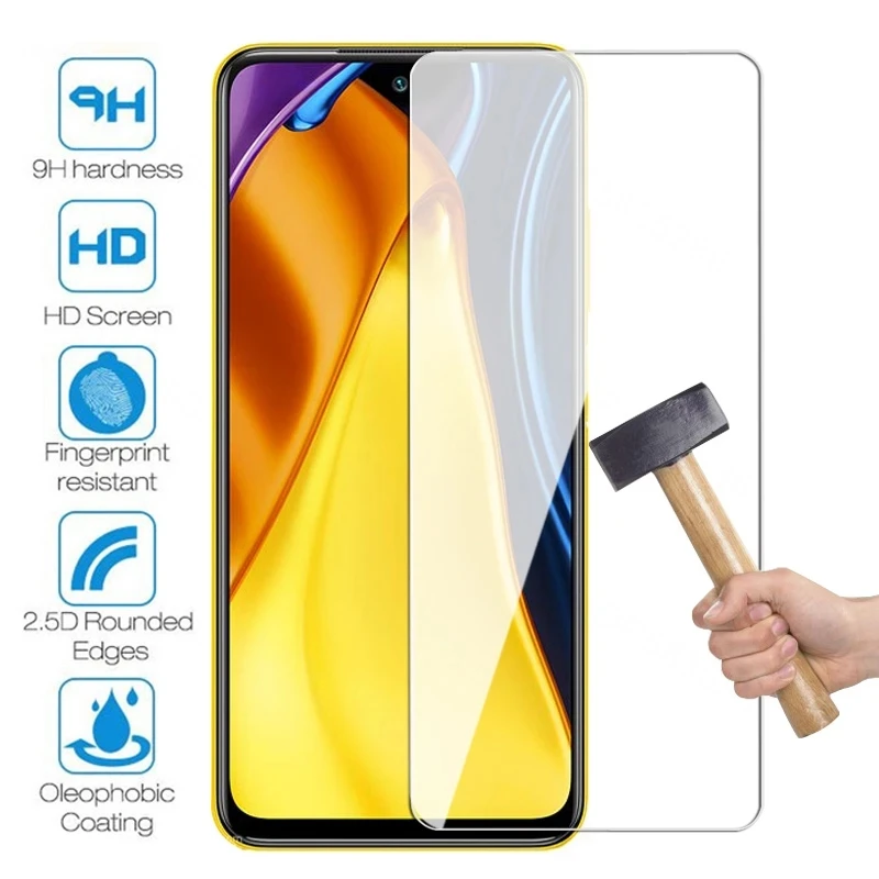 Защитное Стекло для Poco X3 Pro X3 NFC M5S M5 Film Screen Protector для Xiaomi Poco F3 F4 GT F2 F5 Pro M3 M4 X4 X5 Pro Glass