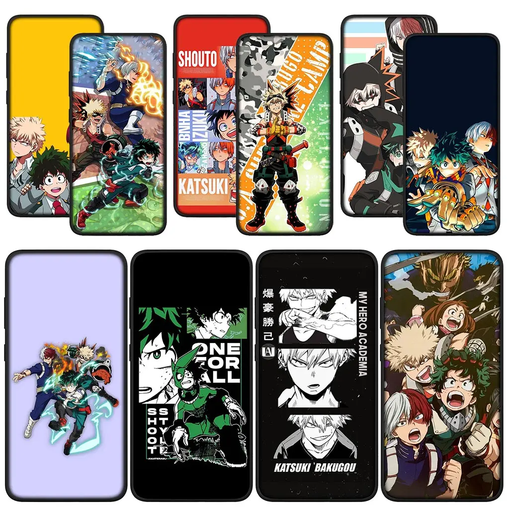 Чехол для Телефона My Hero Academia Deku Bakugou Todoroki для Xiaomi Poco X3 NFC GT X4 M2 M3 M4 Pro M5 10T 11T 11 12 C40 F3 A3 A2 Case
