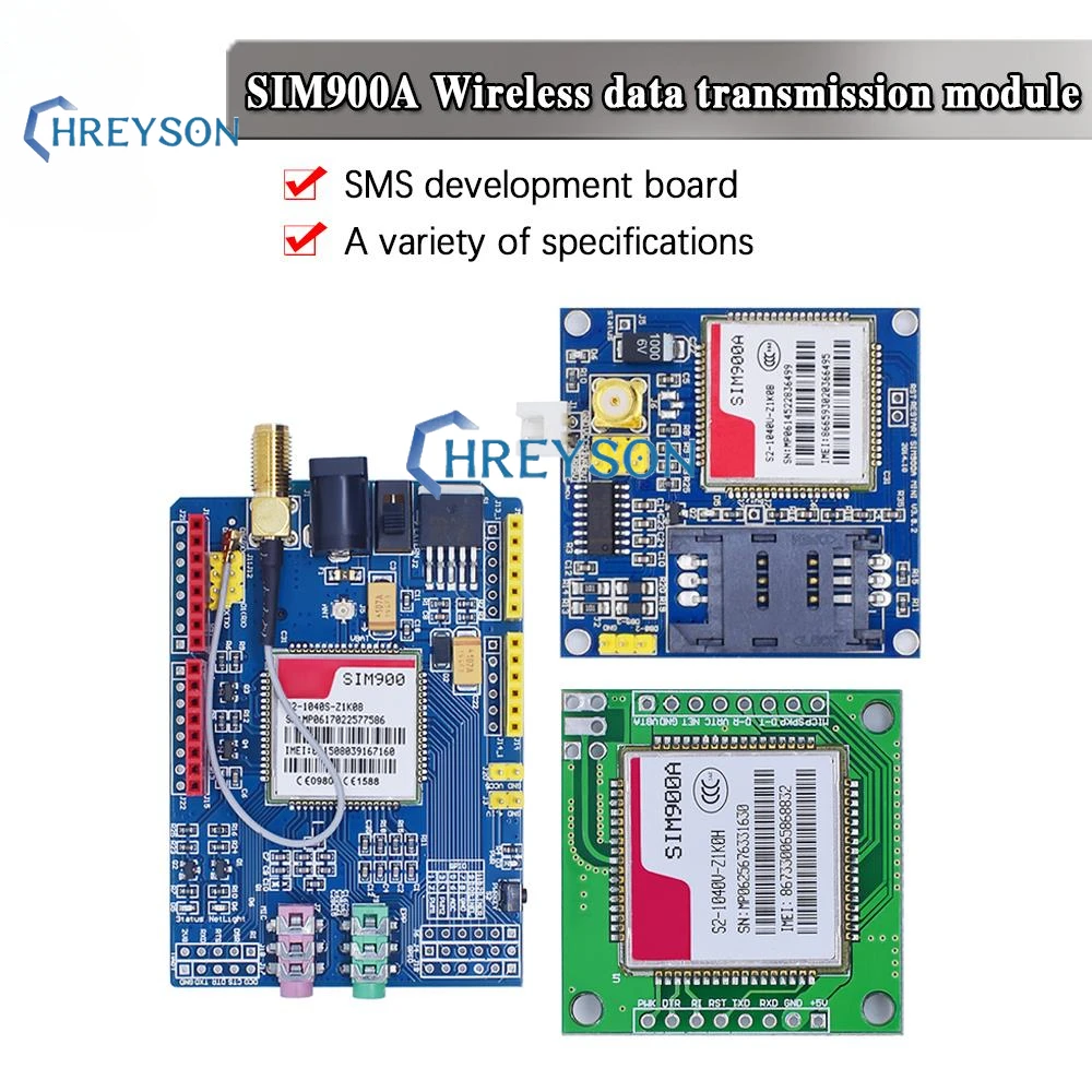 SIM900A SIM900 V4.0 Комплект МИНИ Беспроводной Модуль Расширения GSM GPRS Плата Антенна Протестирована По всему миру Магазин для arduino