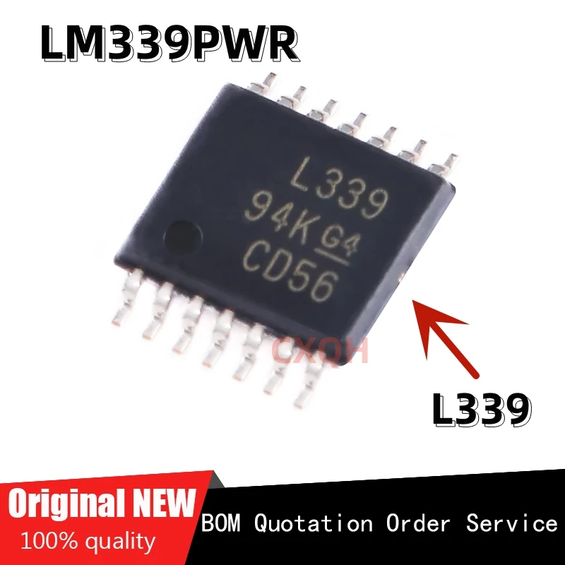 10 шт./лот 100% Новый чипсет LM339PWR L339 LM339 TSSOP-14 IC