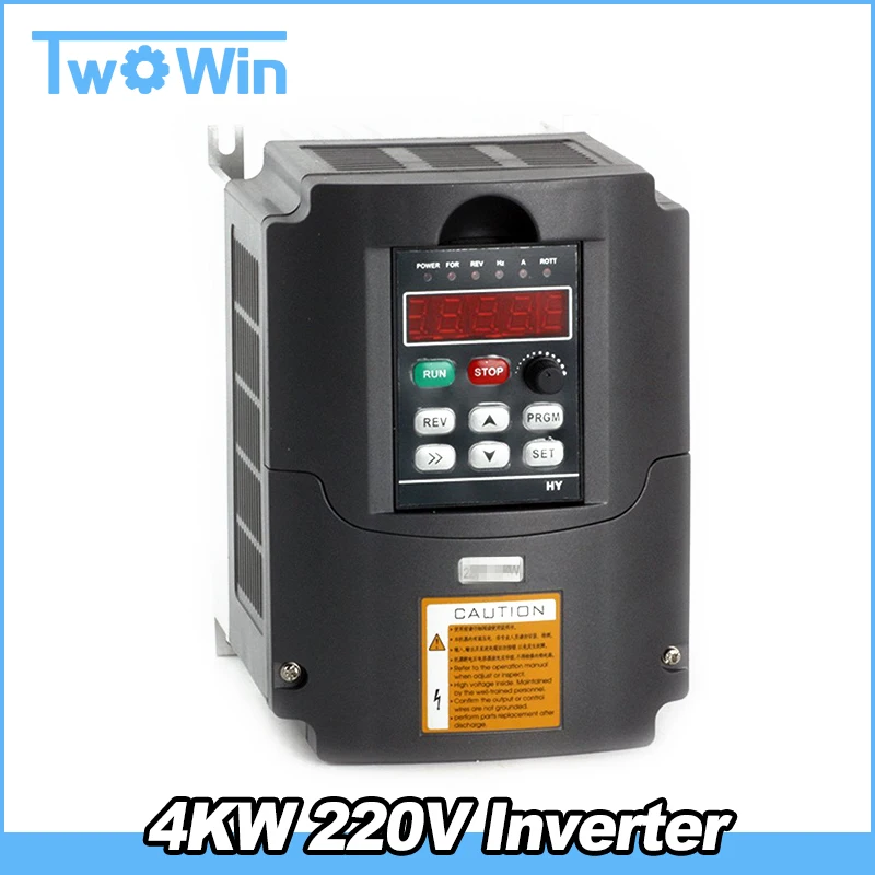 Преобразователь частоты 220V 4KW, Частотно-Регулируемый Преобразователь для Водяного насоса и воздуходувки вентилятора, 220v 1-фазный входной сигнал и 3-фазные Приводы переменного тока