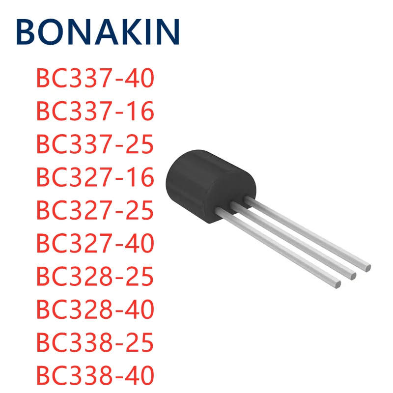 50ШТ BC337-40 TO92 BC337 TO-92 NPN BC337-16 BC337-25 BC327-16 BC327-25 BC327-40 BC328-25 BC328-40 BC338-25 BC338-40 транзистор
