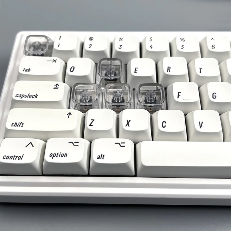 XDA Keycaps Механическая клавиатура 1U Прозрачные колпачки для ключей толщиной 1,4 мм, специально разработанные для игровых коммутаторов
