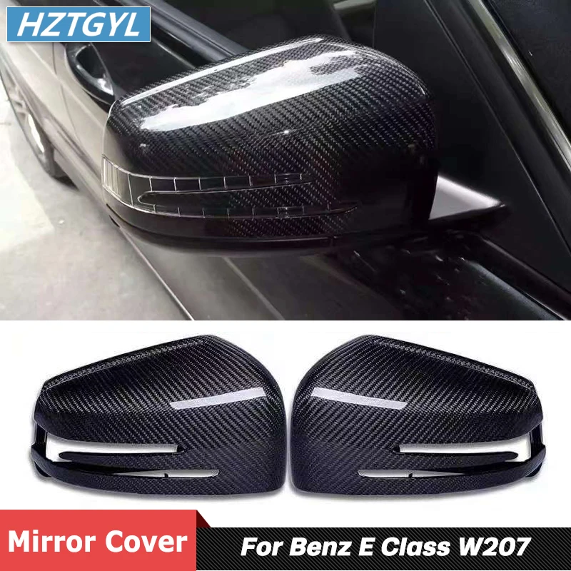 1 Пара сменных накладок на зеркала заднего вида из углеродного волокна для Benz W207 E Class Tuning