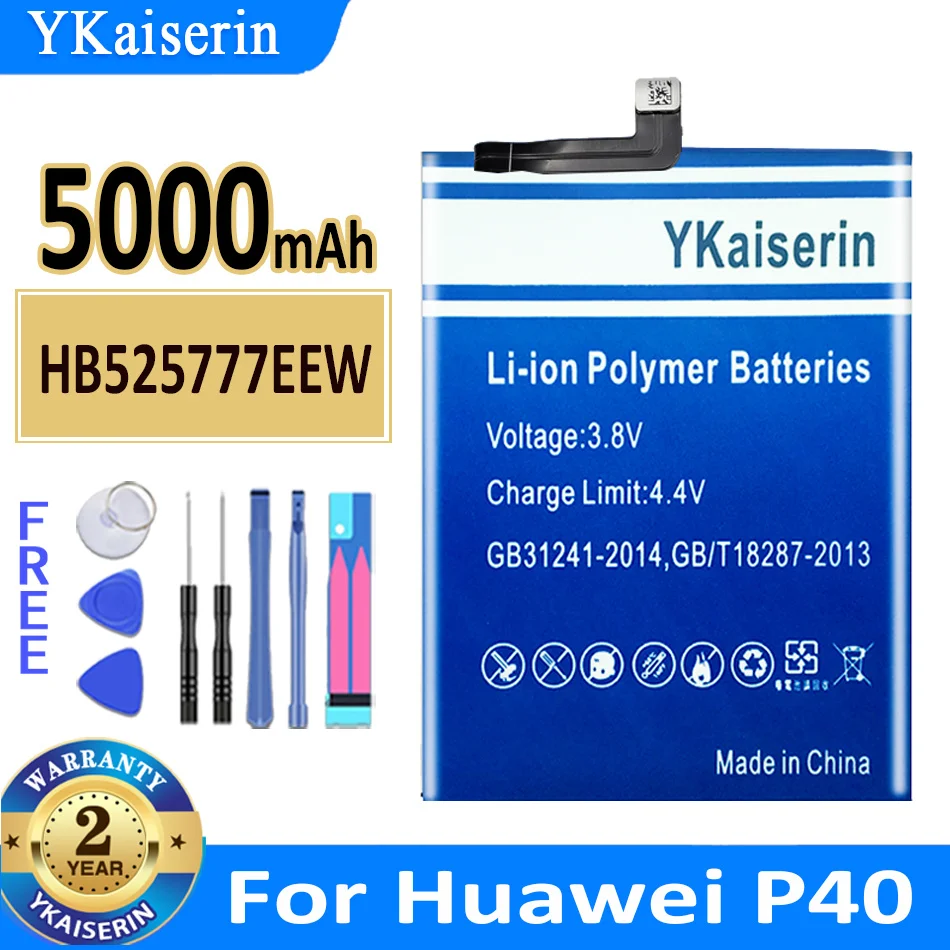 YKaiserin Аккумулятор HB536378EEW Для Huawei P40 Pro P40Pro ELS-NX9 ELS-N04 Bateria + Трек-код, Бесплатные Инструменты