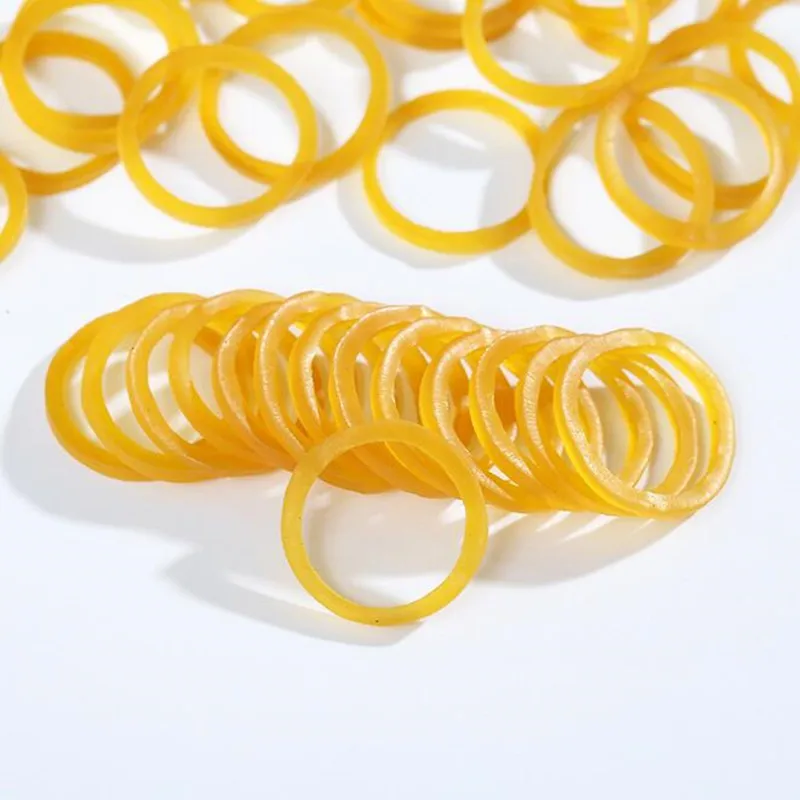 Офисные резинки 06 * 1,4 мм, желтое резиновое кольцо, прочные резинки, держатель для канцелярских принадлежностей, петля для школьных канцелярских принадлежностей