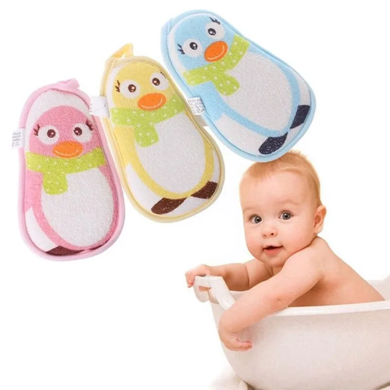 Мягкая губка для детской ванны, хлопковая губка для душа, для мытья тела, Щетки для ванны для детей и взрослых, Принадлежности для ванной комнаты, средства по уходу за новорожденными