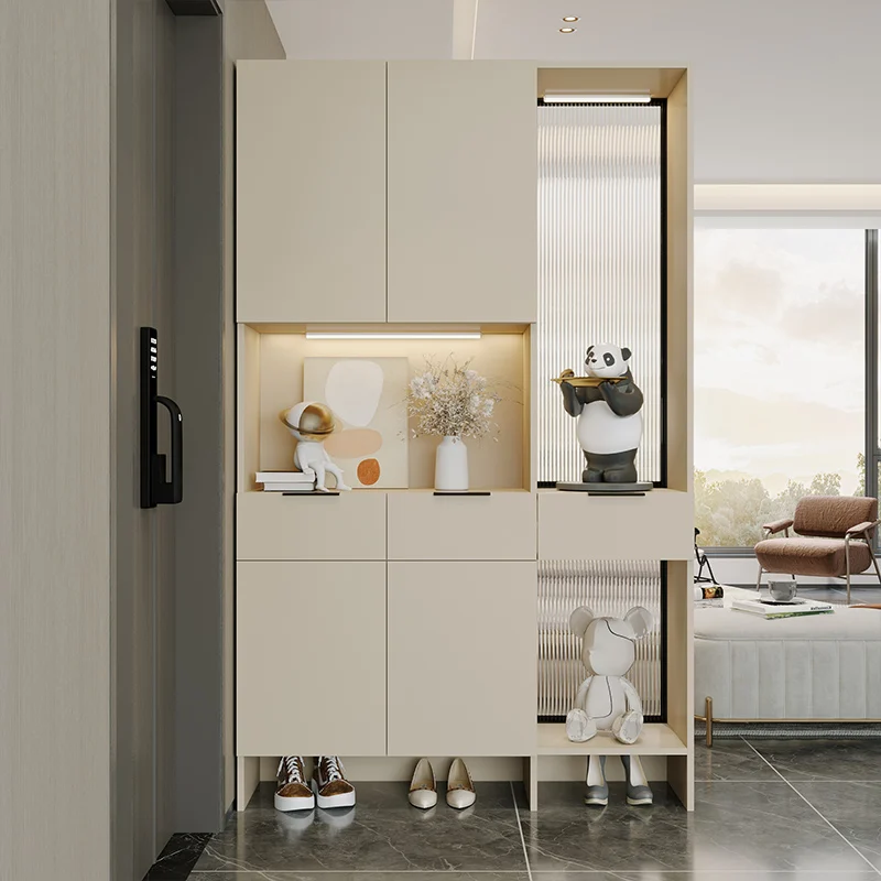 Легкий роскошный шкаф для фойе, перегородка для гостиной, современный минималистичный шкаф для комнаты, шкаф для оформления входа