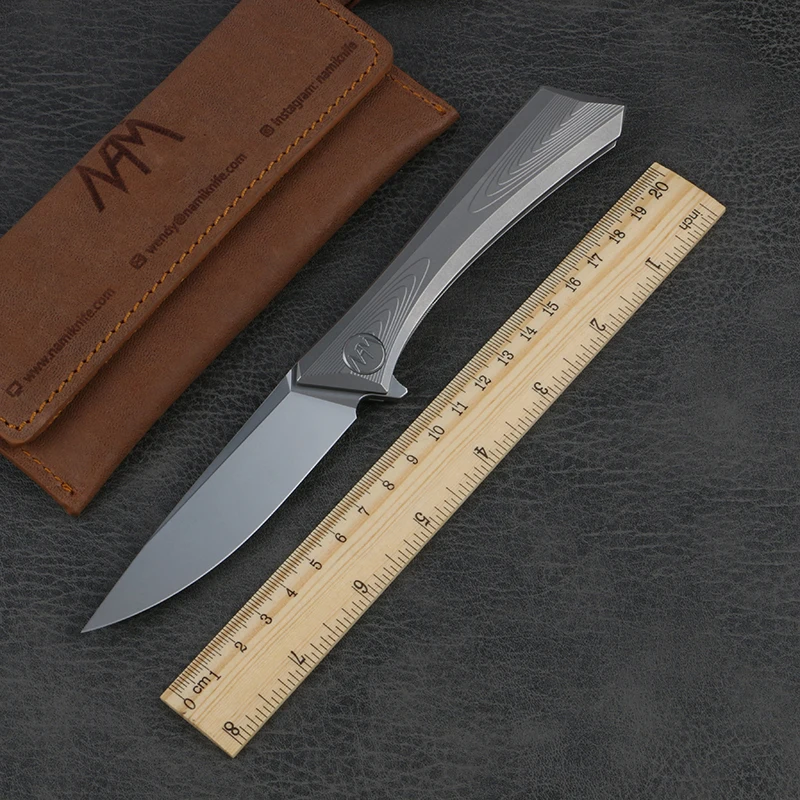 складной нож nami-N002, лезвие m390, титановая ручка TC4, практичный складной нож для кемпинга, охоты, EDC инструмент