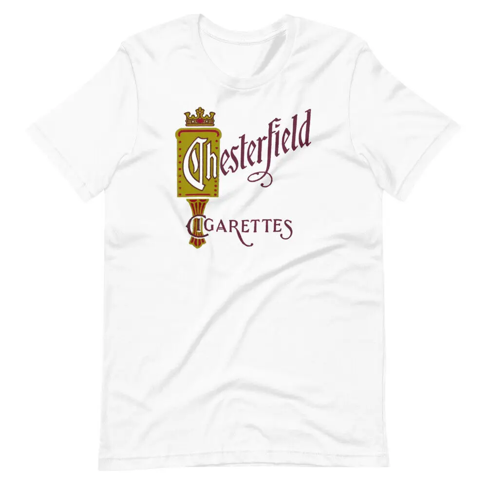Футболка CHESTERFIELD Cigarettes с графическим рисунком, футболка унисекс с коротким рукавом 1930-х годов.
