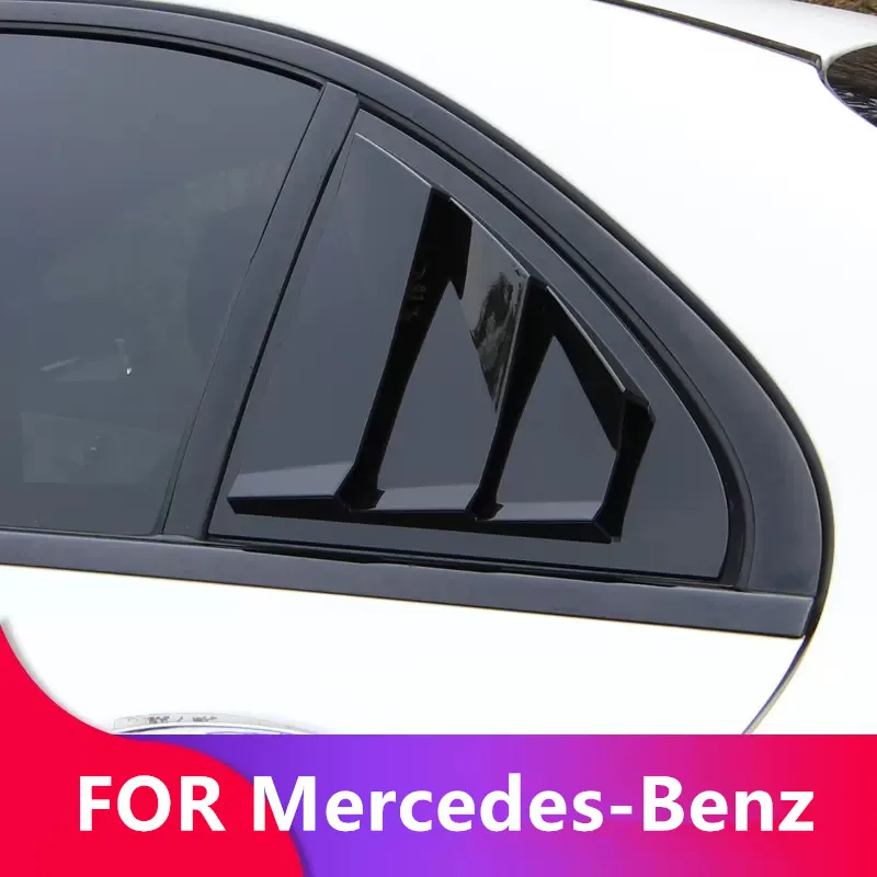 Детали для переоборудования окна задней двери автомобиля, жалюзи, треугольные Декоративные наклейки на окна для Mercedes-Benz A Class 2013-2018 W176