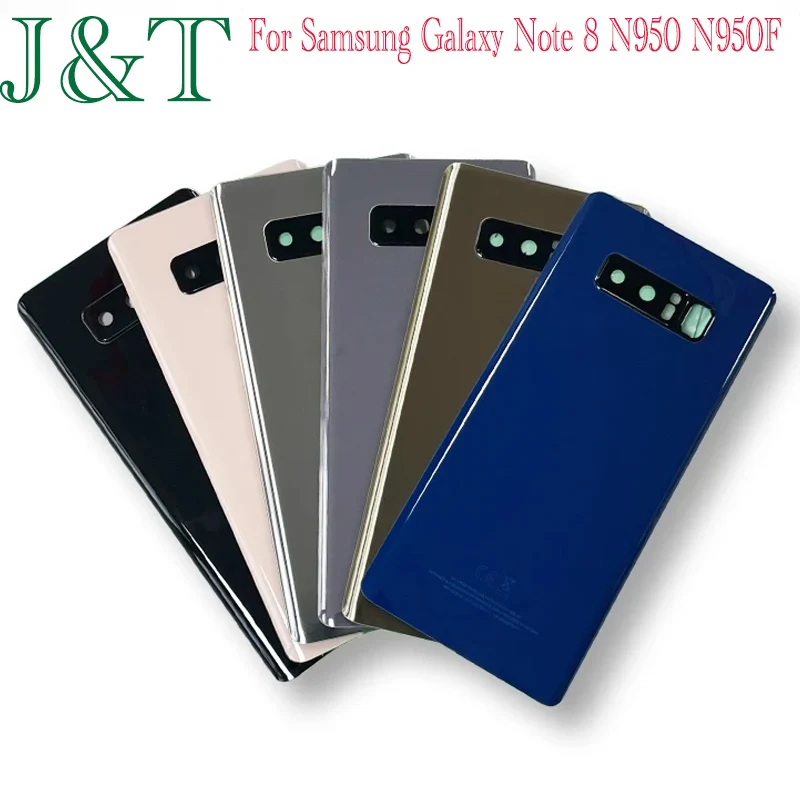 Новинка Для Samsung Galaxy Note 8 N950 N950F Задняя Крышка Аккумулятора Note8 Задняя Дверь 3D Стеклянная Панель Корпус Аккумулятора Чехол Клейкая Замена