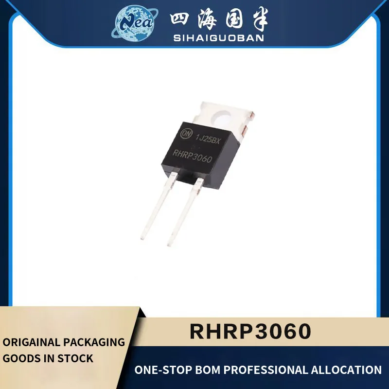 5ШТ Электронные компоненты RHRP3060 TO220 DIODE GEN PURP 600V 30A TO220-2L