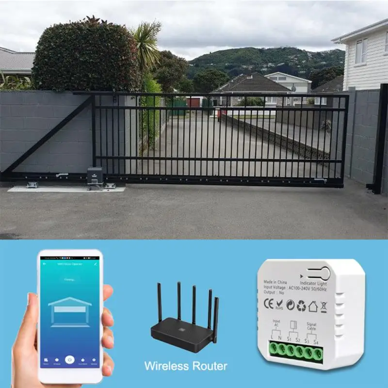 Smart Tuya ZigBee Wifi Контроллер открывания гаражных ворот Приложение Дистанционное управление Функция синхронизации Голосовое управление Поддерживает Alexa Google