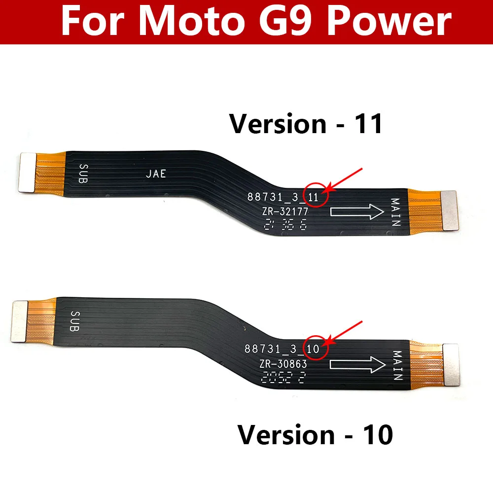 10 шт. для Moto G9 Power Новая материнская плата Разъем для основной платы Гибкий кабель для Moto G9 Power Версия 10 11