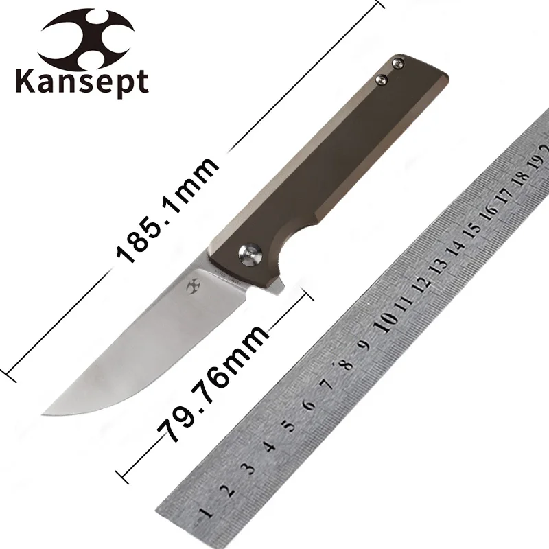 Ножи Kansept 2023 New Anomaly K2038A1-3 CPM S35VN с Титановой Рукоятью Dirk Pinkerton Предназначены для Джентльменского ношения EDC