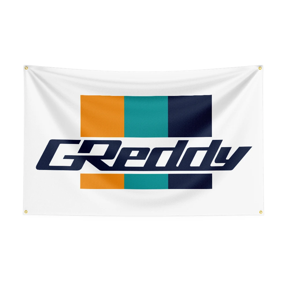 Флаг гоночного автомобиля Greddys размером 3x5 футов для декора