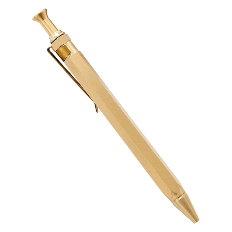 Выдвижная ручка с зажимом, металлическая шариковая ручка, плавно пишущая ручка 45BA