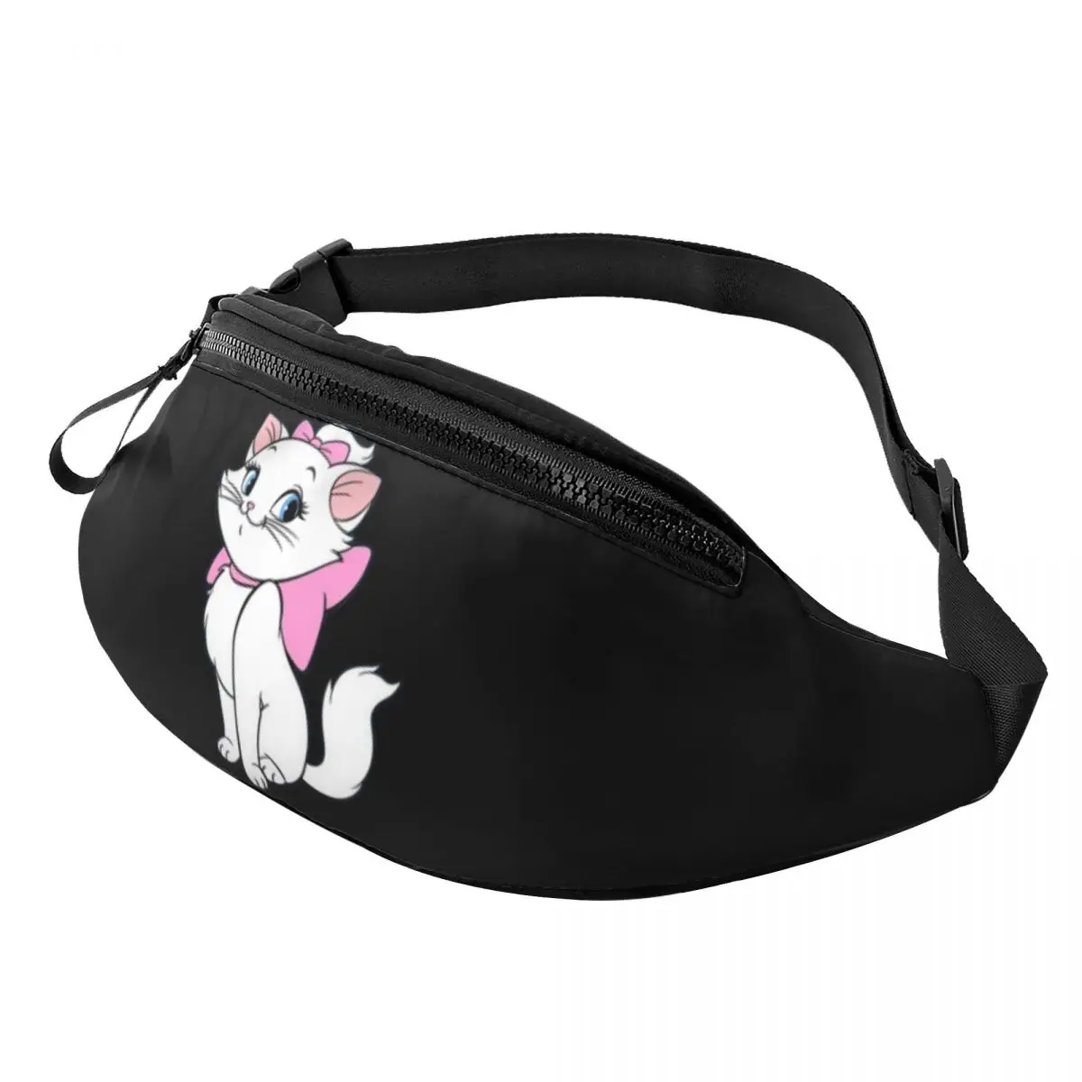 Индивидуальная поясная сумка Cute Maries Cat для женщин и мужчин, модная поясная сумка с забавным мультяшным котенком через плечо, дорожная сумка для телефона и денег