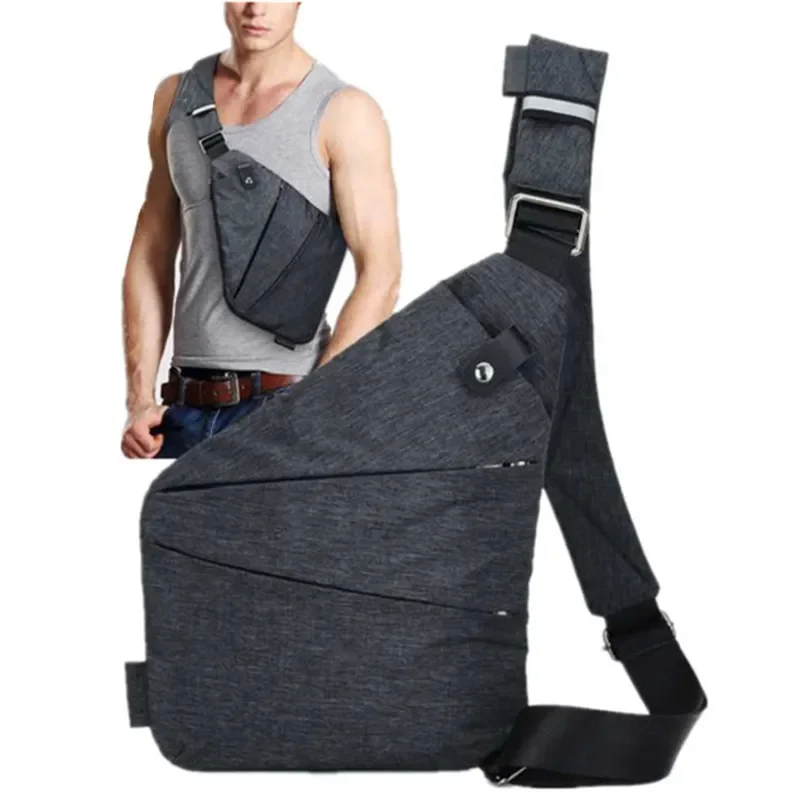 Брендовая мужская Туристическая Бизнес-сумка Fino, Взломостойкая сумка через плечо, кобура, противоугонный ремень безопасности, цифровые нагрудные сумки для хранения вещей