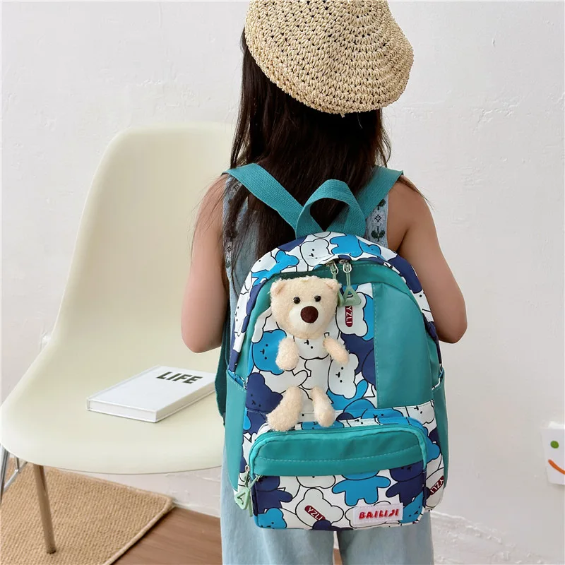2023 Милый мультяшный рюкзак для маленьких мальчиков и девочек, Кукла-медведь, Прекрасный школьный рюкзак Для детского сада, Детские игрушки, Сумки для животных