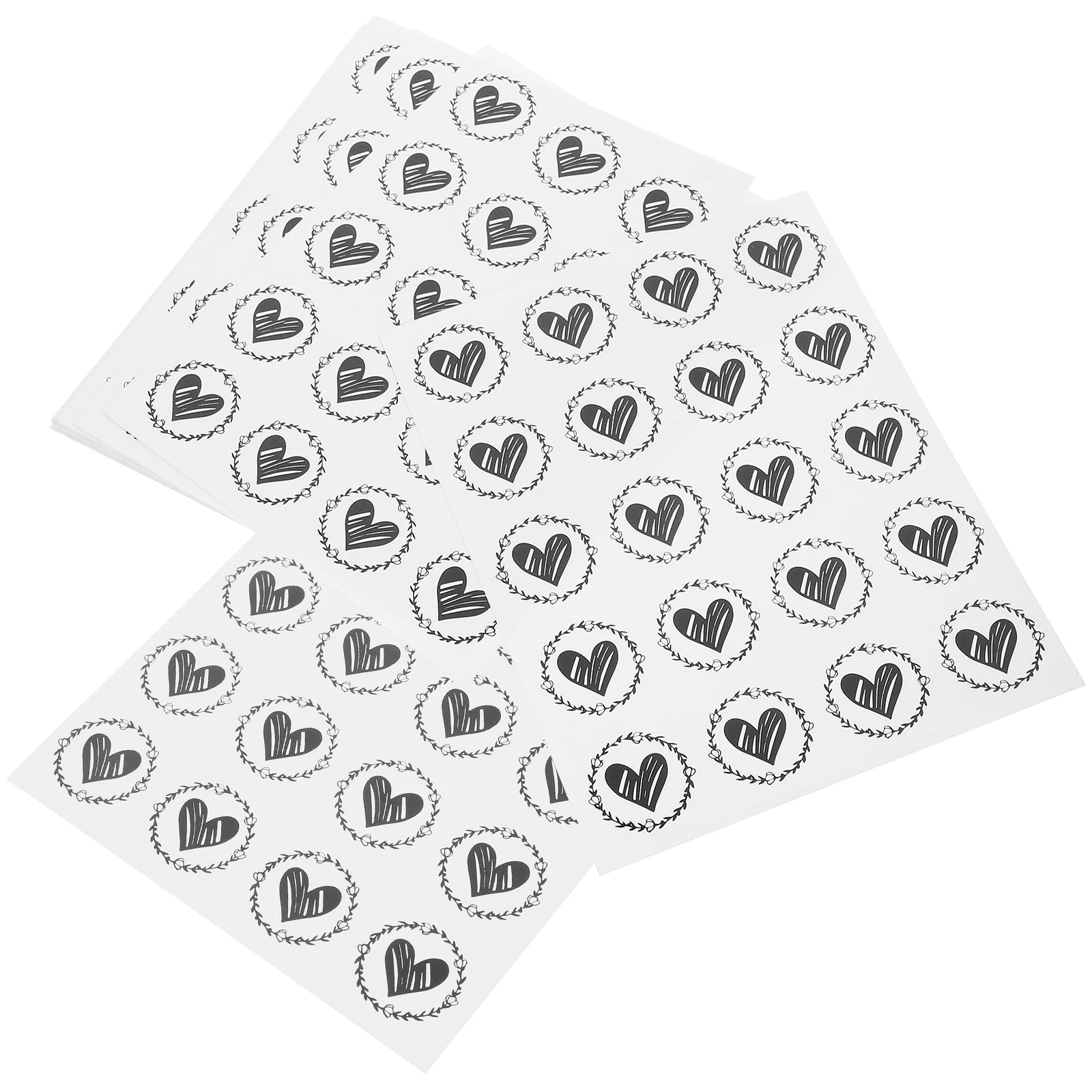 25 Листов декора, наклейка в виде сердца, конверт, уплотнения, упаковка для свадебной выпечки, Запечатывание, Пригласительный билет, этикетки, наклейки