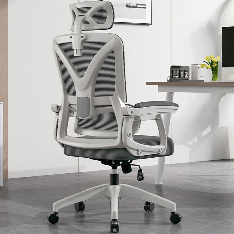Белое эргономичное Офисное кресло Для учебы, Дизайнерский Подлокотник, Кресло для домашнего офиса, Акриловая мебель для балкона Cadeiras De Escritorio на колесиках