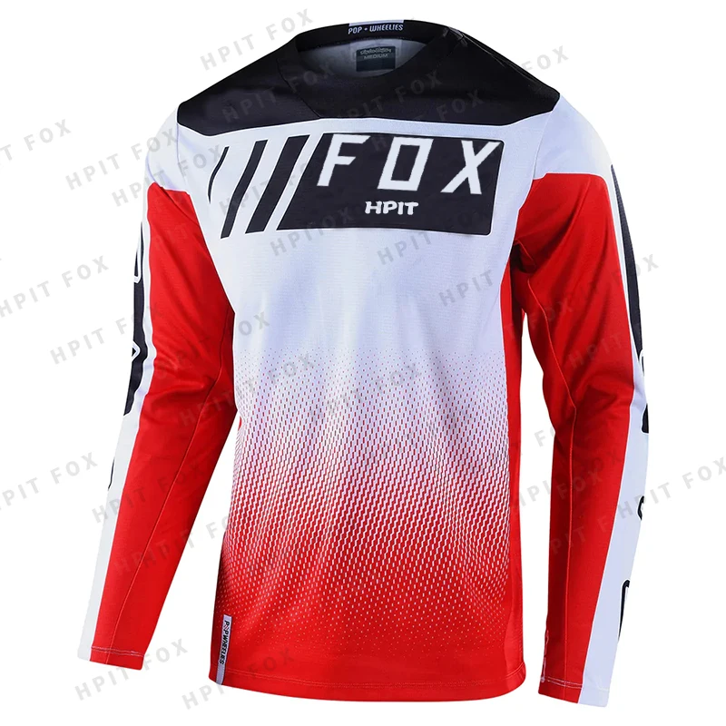 2022 Мужские Рубашки Для Скоростного Спуска на Горном Велосипеде MTB Offroad DH Мотоцикл Для Мотокросса Спортивная Одежда Hpit Fox Racing Enduro