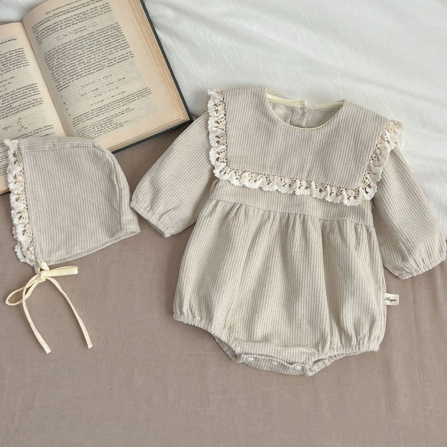 0-24 м Комбинезон принцессы для маленьких девочек, Комбинезон с длинными рукавами для новорожденных, весенне-осенняя одежда для маленьких девочек